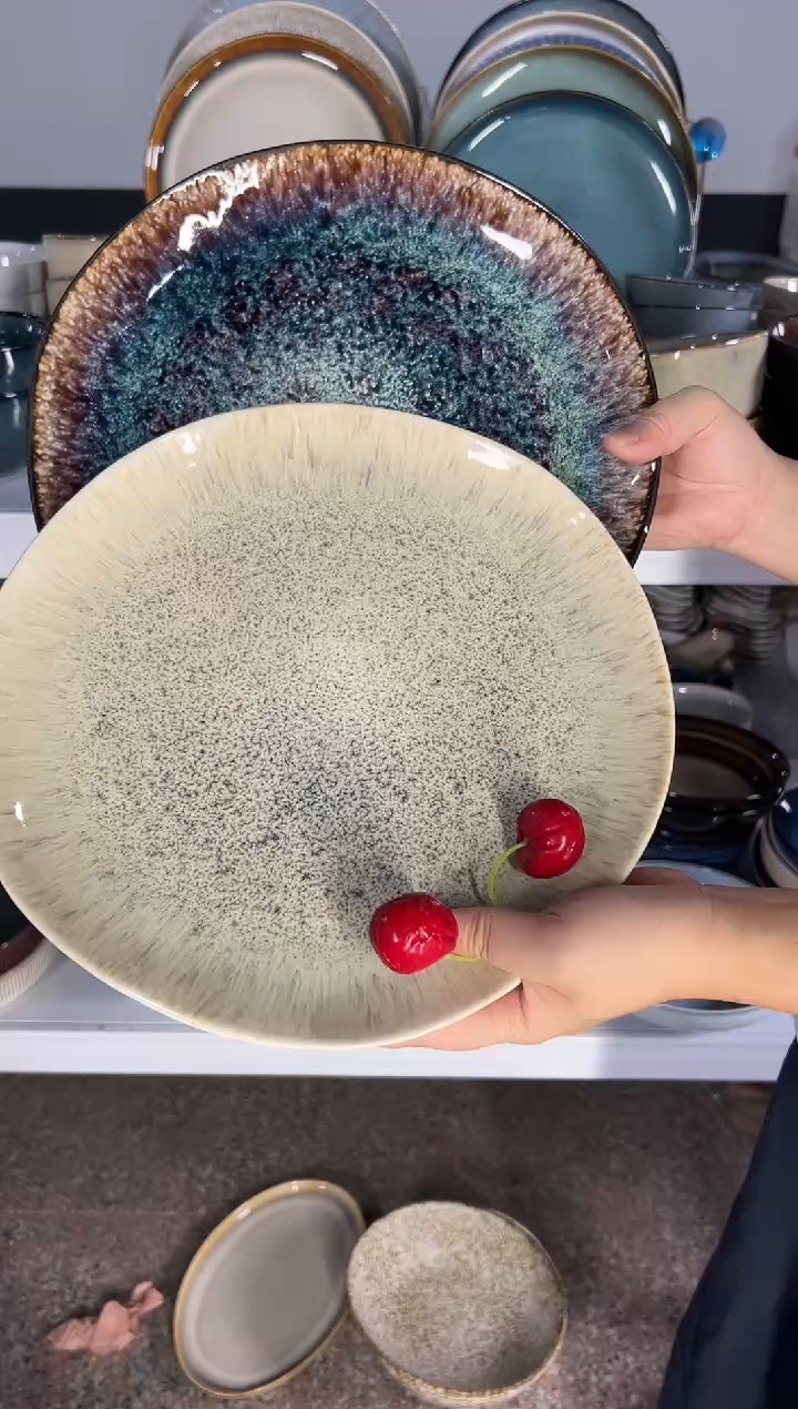 陶瓷外贸尾货瑕疵满20包邮X2 大盘