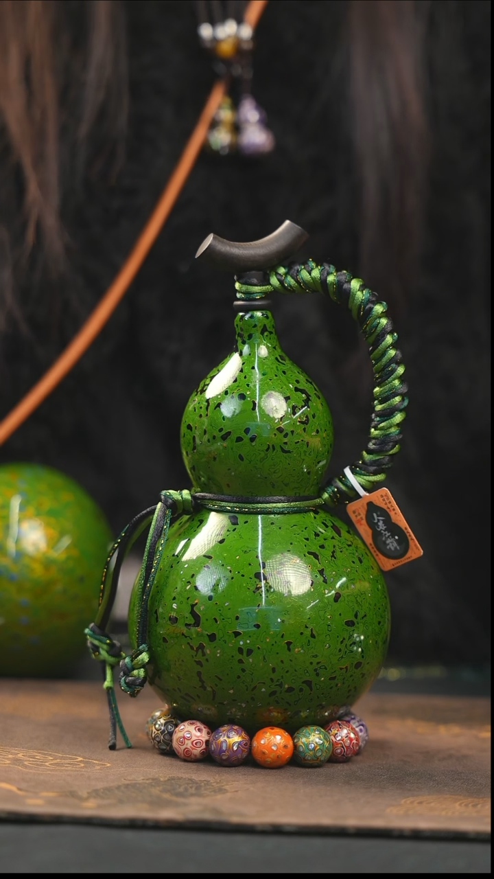 【闪购商品】XK318漆艺酒葫芦不包手串及旋转底座