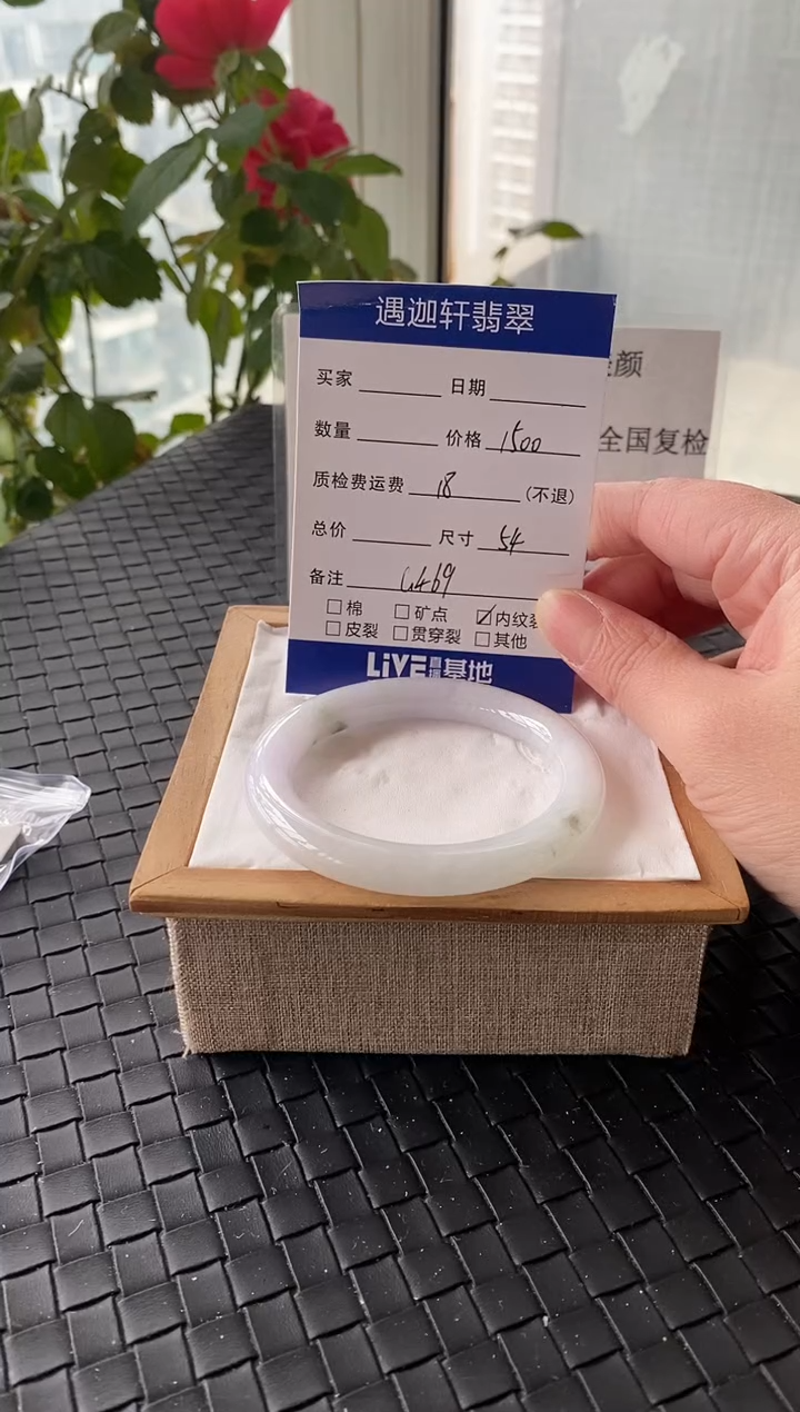 未镶嵌手镯翡翠54圈口 G469编码