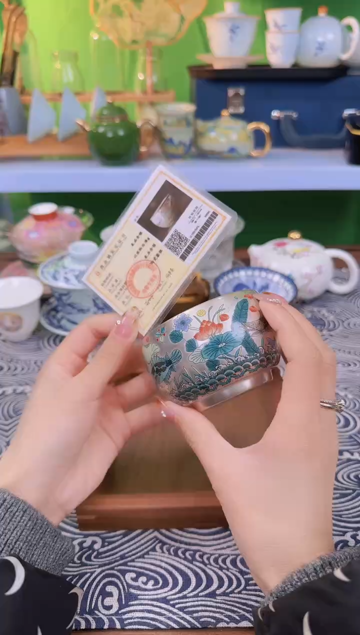 【闪购商品】洛丰奇茶具坊（鎏银杯）