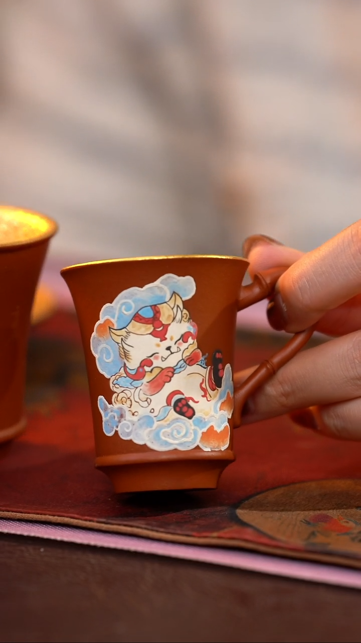 茶杯紫砂【宜景窑系列】杯子