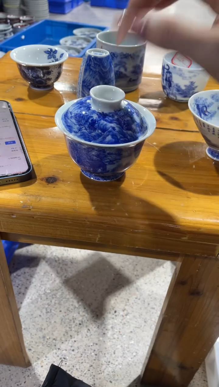 【闪购商品】瓷片惜之      定风波盖碗       