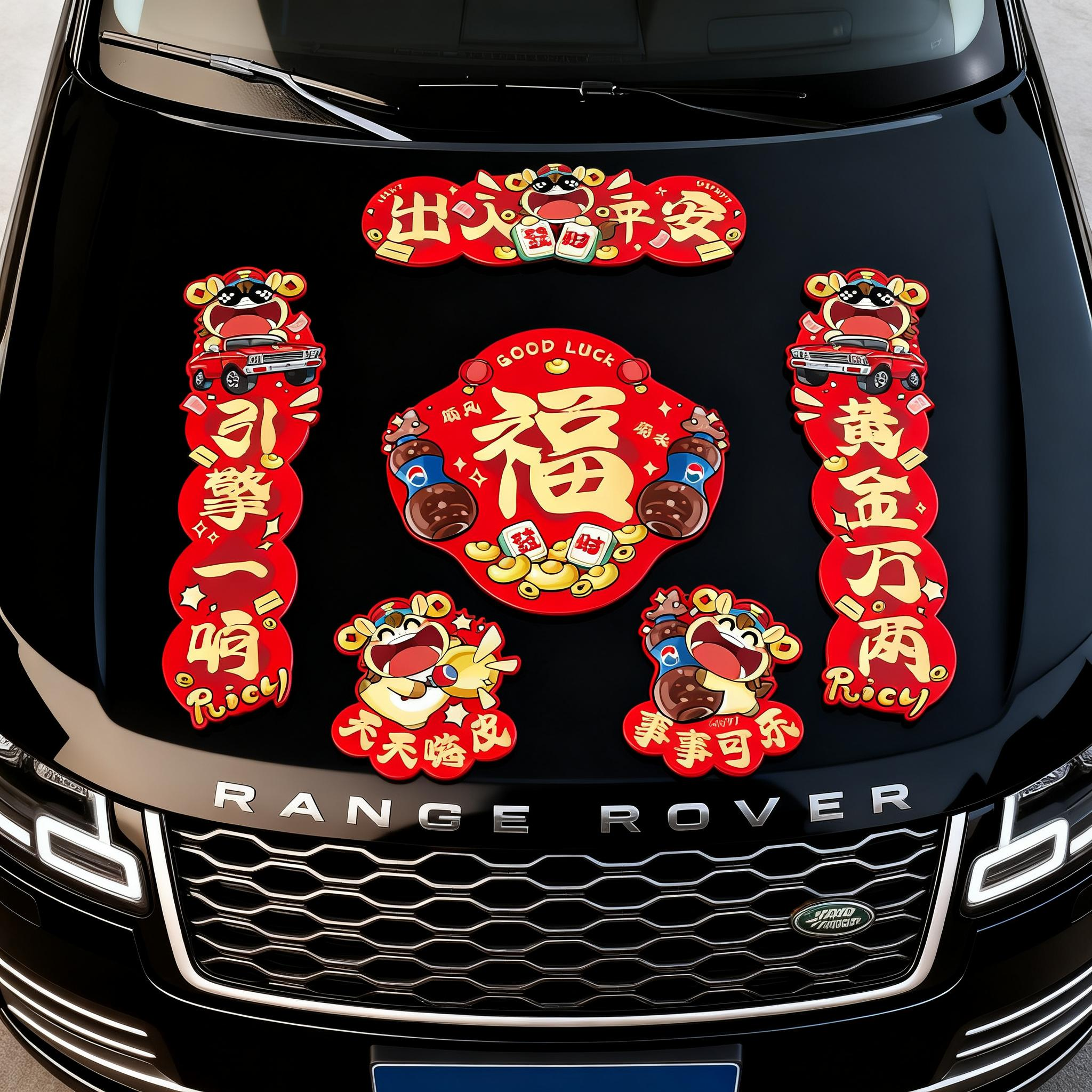 马年对联2026年新款汽车磁吸对联创意汽车对联车载磁吸对联车用