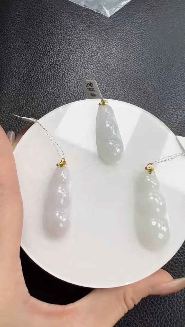 【闪购商品】翡翠颈饰18K金镶嵌YM1080-1 豆子多样性发一