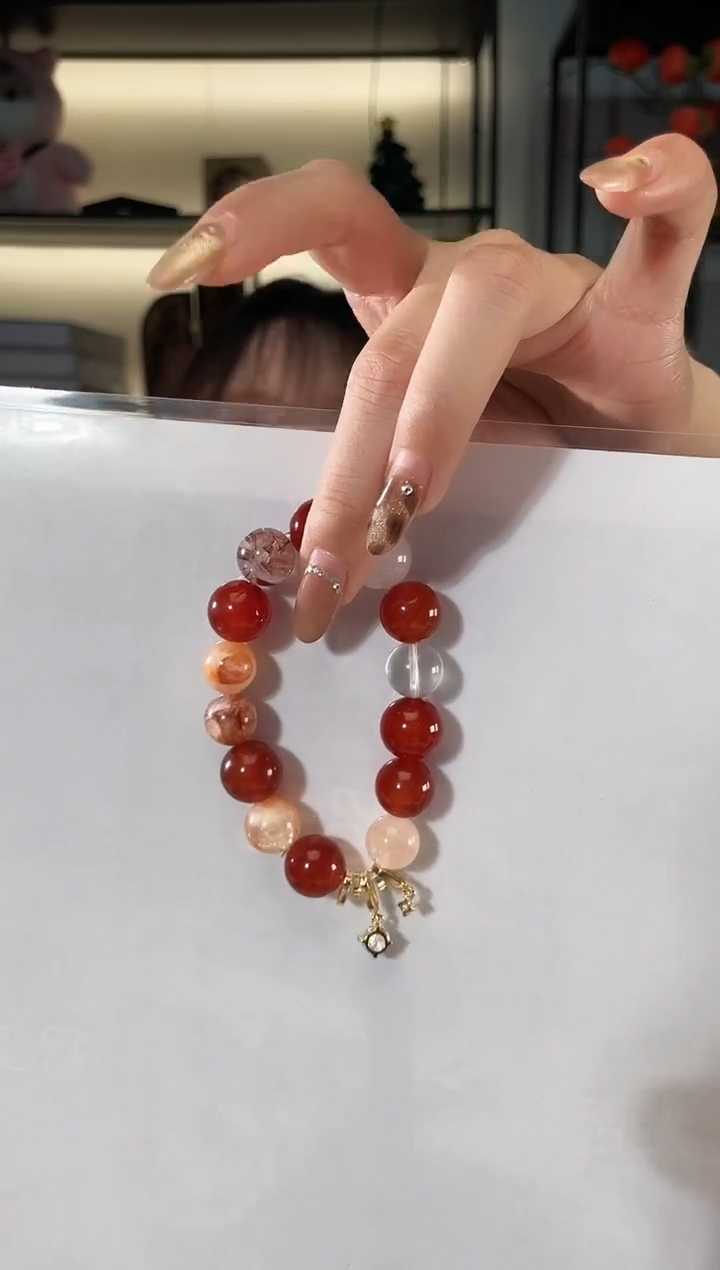 未镶嵌手串水晶南红白水手串