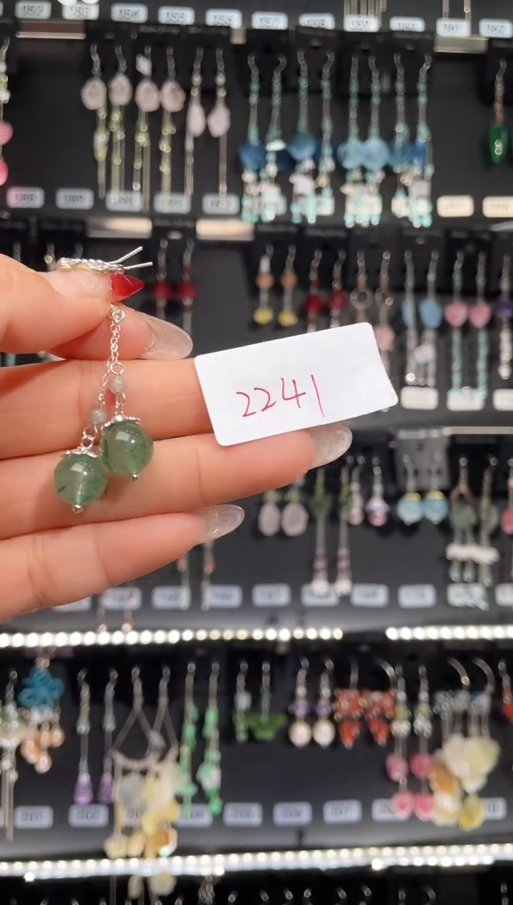 【闪购商品】紫晶耳饰银S925镶嵌喜欢拍