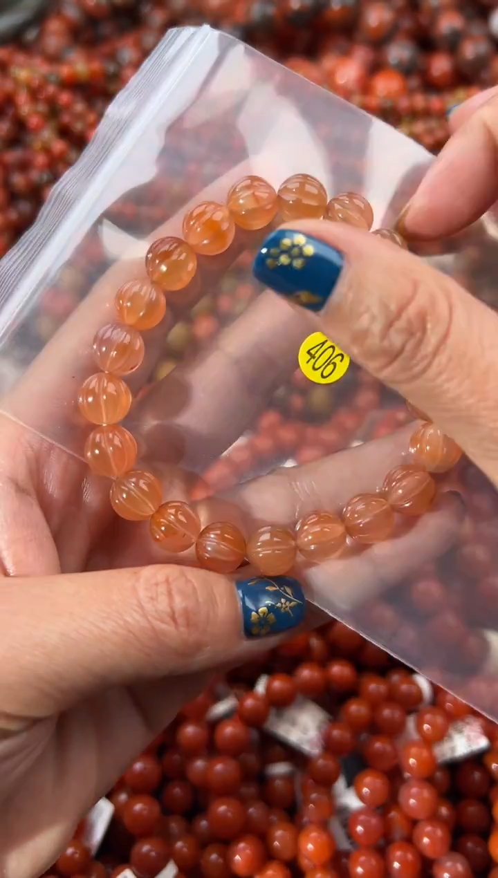 未镶嵌手串南红玛瑙9+