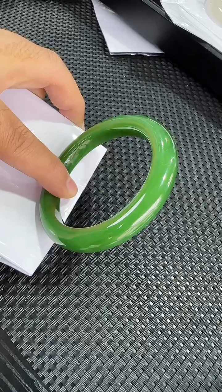 【闪购商品】和田玉（碧玉）手镯未镶嵌约58圈口