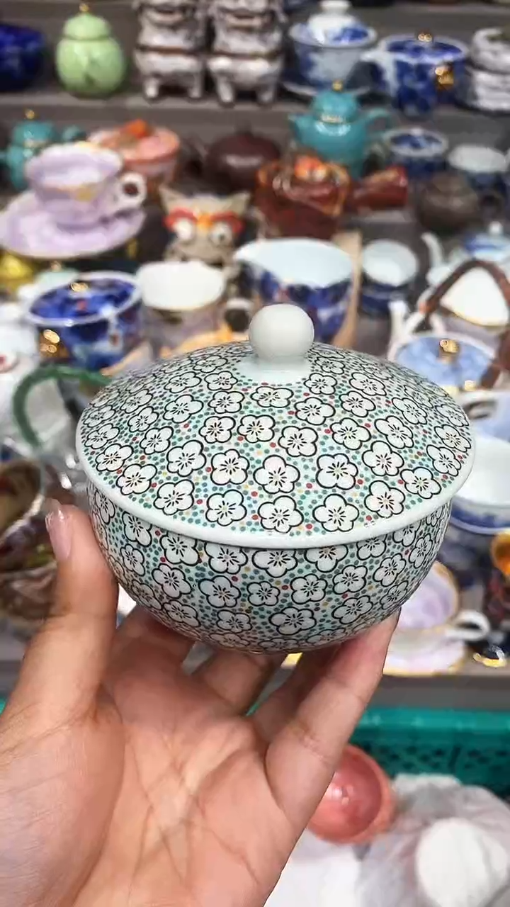 【闪购商品】【闪购商品】九谷关雪浮世绘盖碗