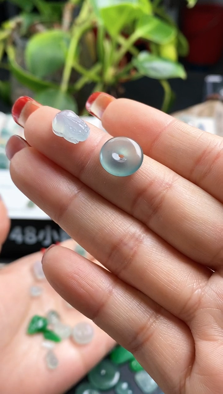 【闪购商品】翡翠散珠貔貅+平安扣