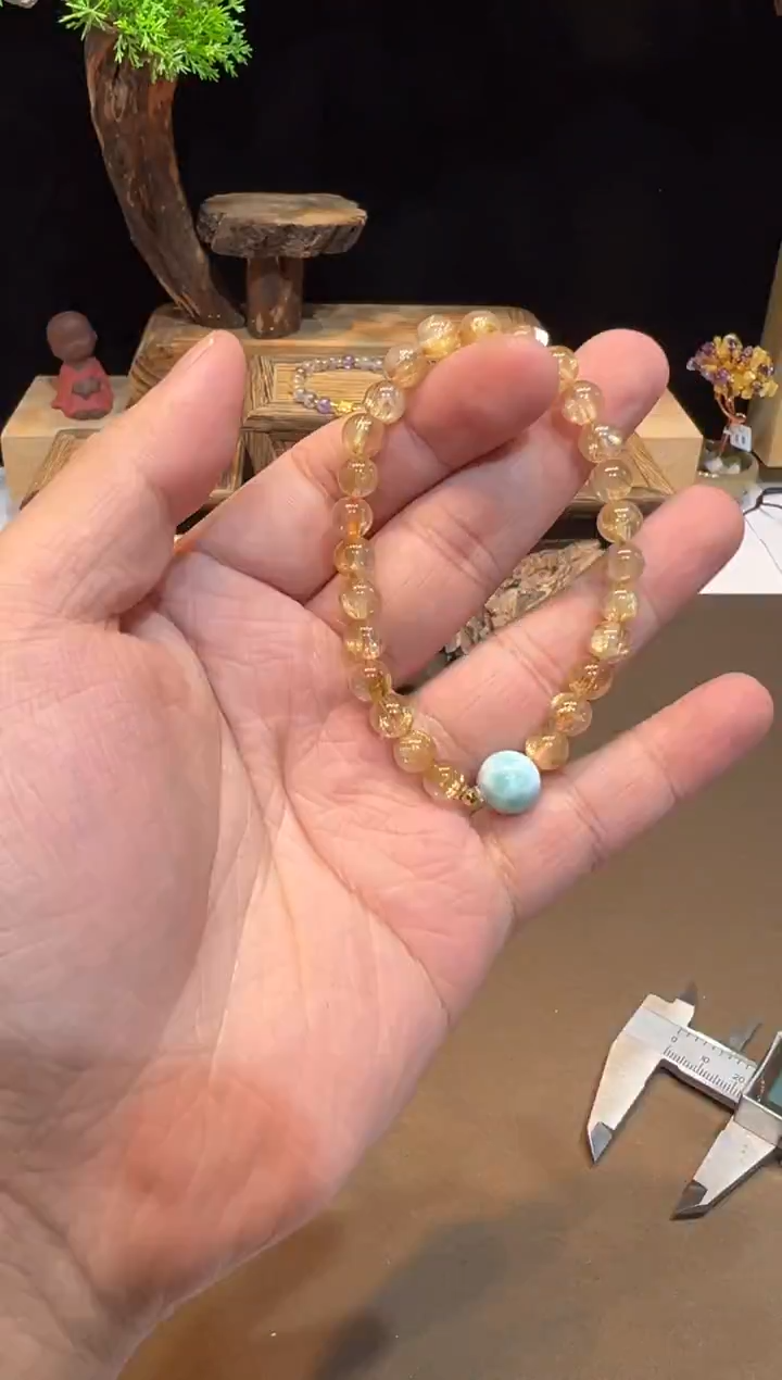 18K金镶嵌手链水晶手饰@@5811