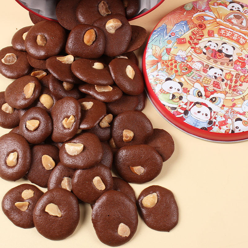 【思味王新年礼盒】夏威夷果可可脆片130g*3盒特产礼包点心零食品