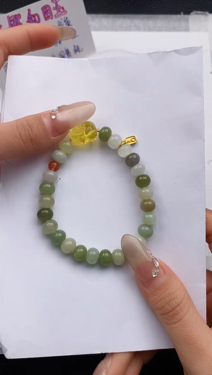 【闪购商品】和田玉手链未镶嵌555友缘微色差T88