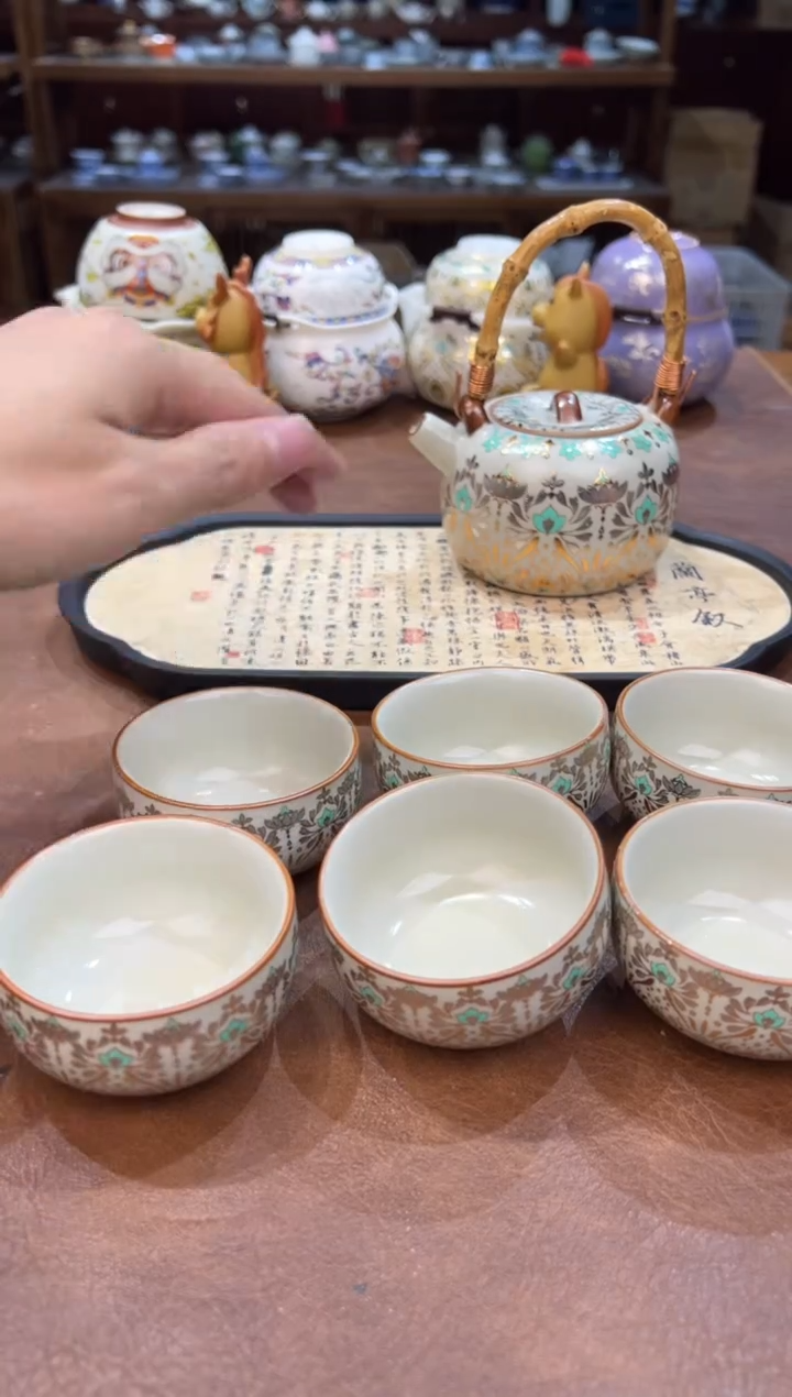 真的很便宜会开片的旅行茶具