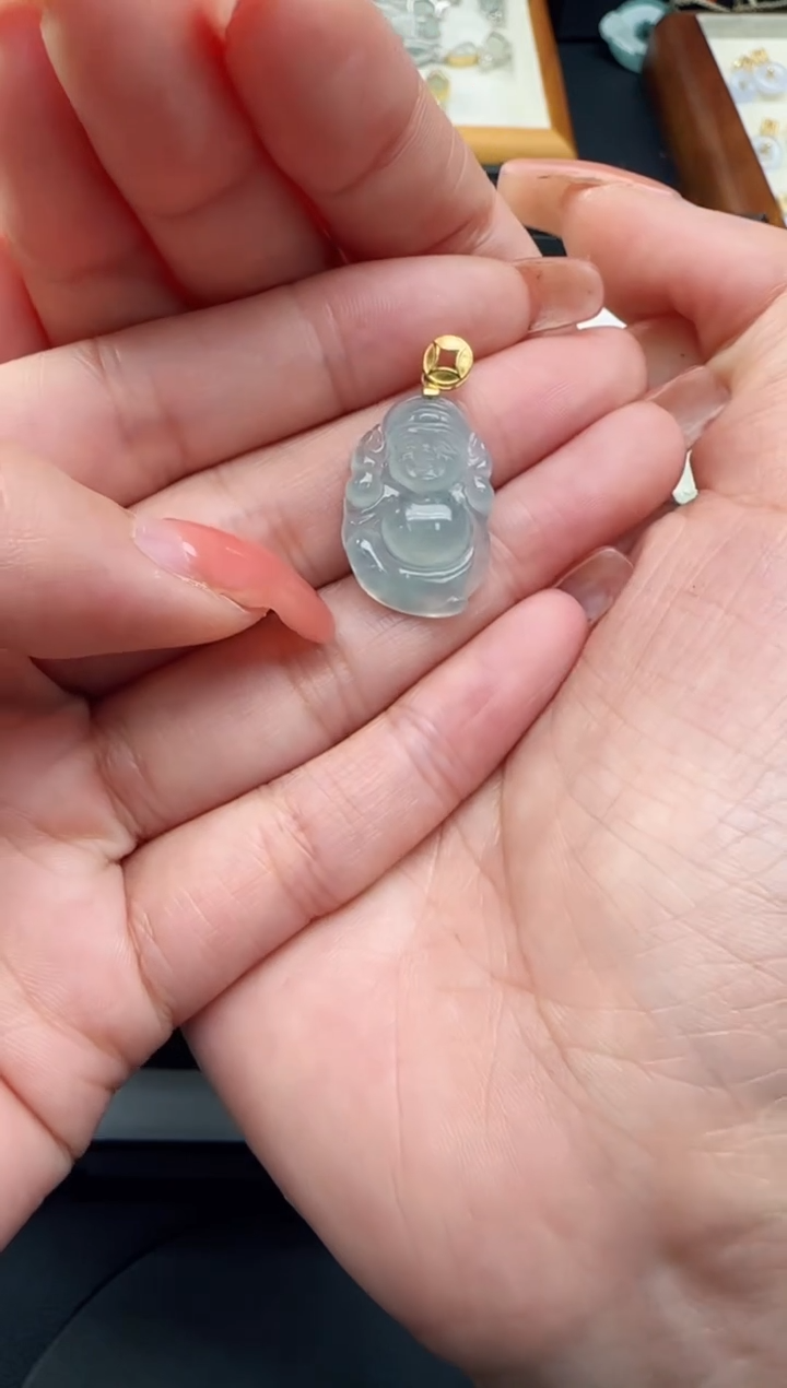 【闪购商品】翡翠颈饰18K金镶嵌TZG0118297