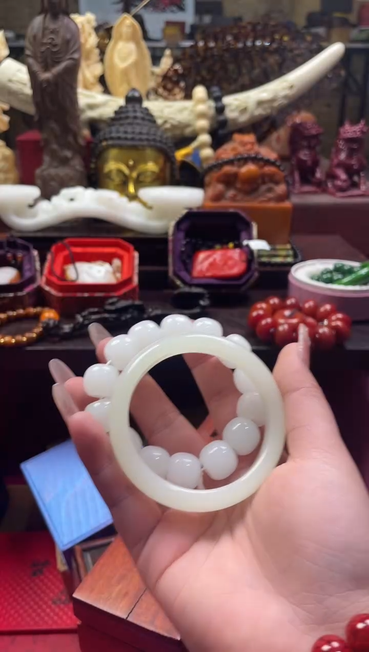 【闪购商品】和田玉挂件未镶嵌和白桶川+单个和白