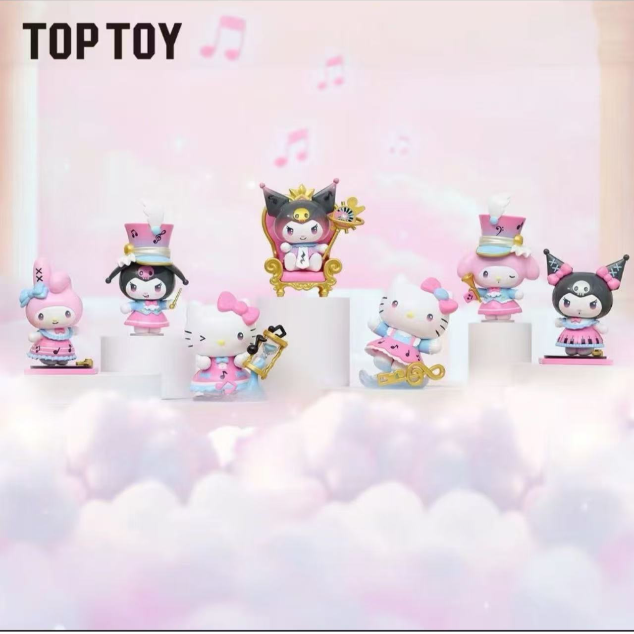 【六万潮玩】三丽鸥家族时空乐章系列盲盒手办可爱女生节日礼物摆件