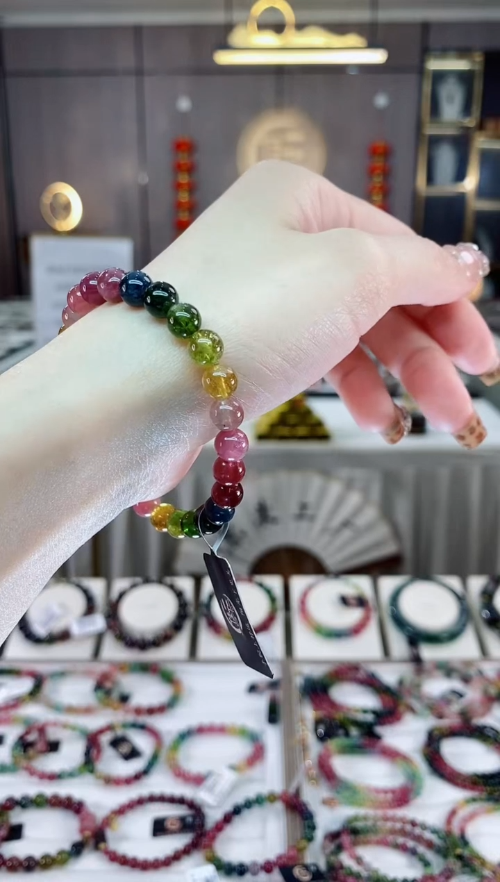 【闪购商品】单圈手串6mm+未镶嵌碧玺dan多样性发货一条