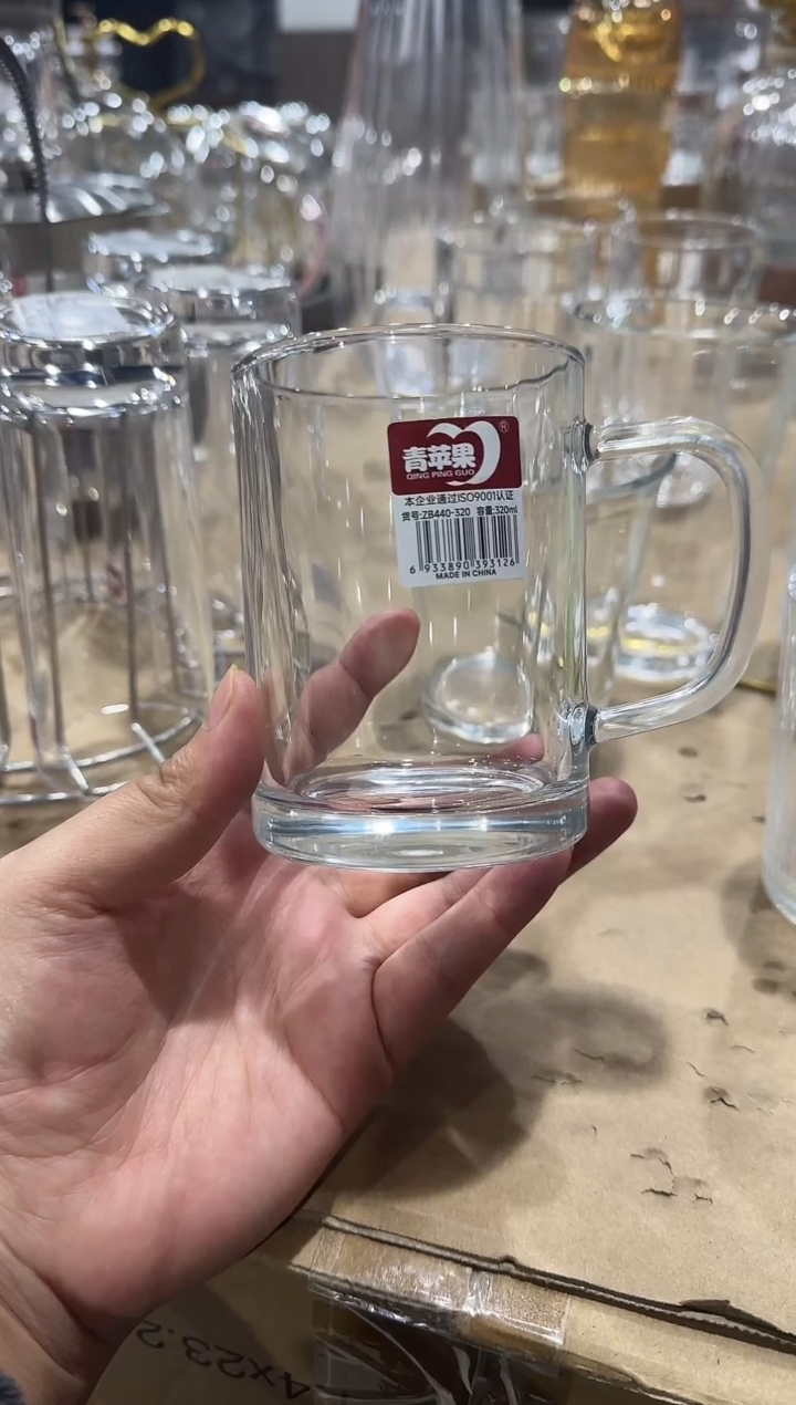 【闪购商品】水晶玻璃无盖款青苹果直播价*6