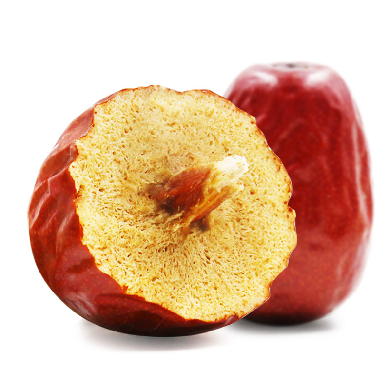 递丽疆新疆和田红枣大枣皮薄肉厚核小香甜枣香500g/袋煲汤即食