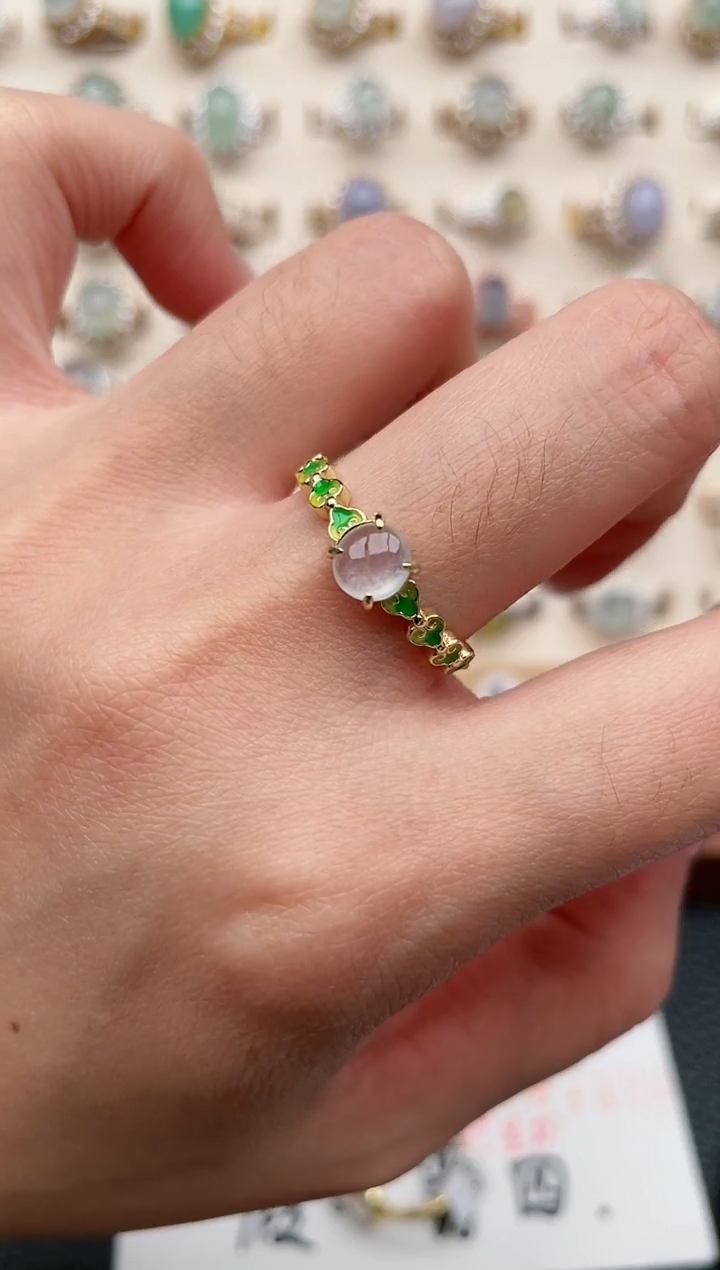 【闪购商品】翡翠戒指银S925镶嵌1111