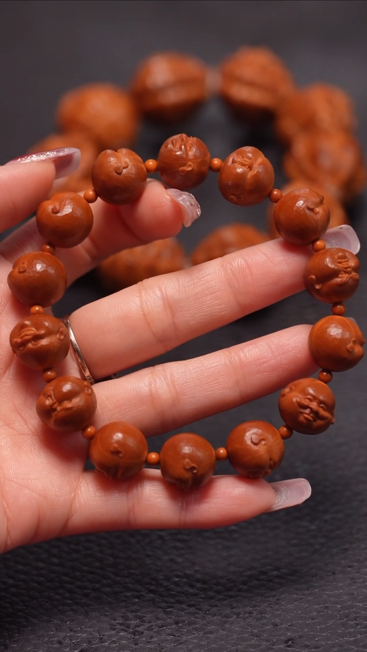 手串橄榄核1.5小钻面百态