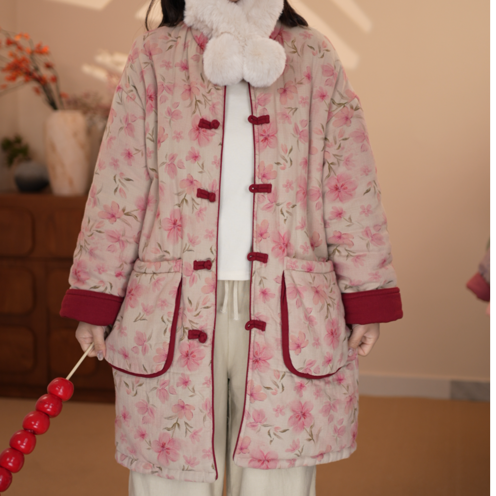 久久国风【冬日暖阳】认准原版！！25年冬款高克重加厚加长新中式棉服