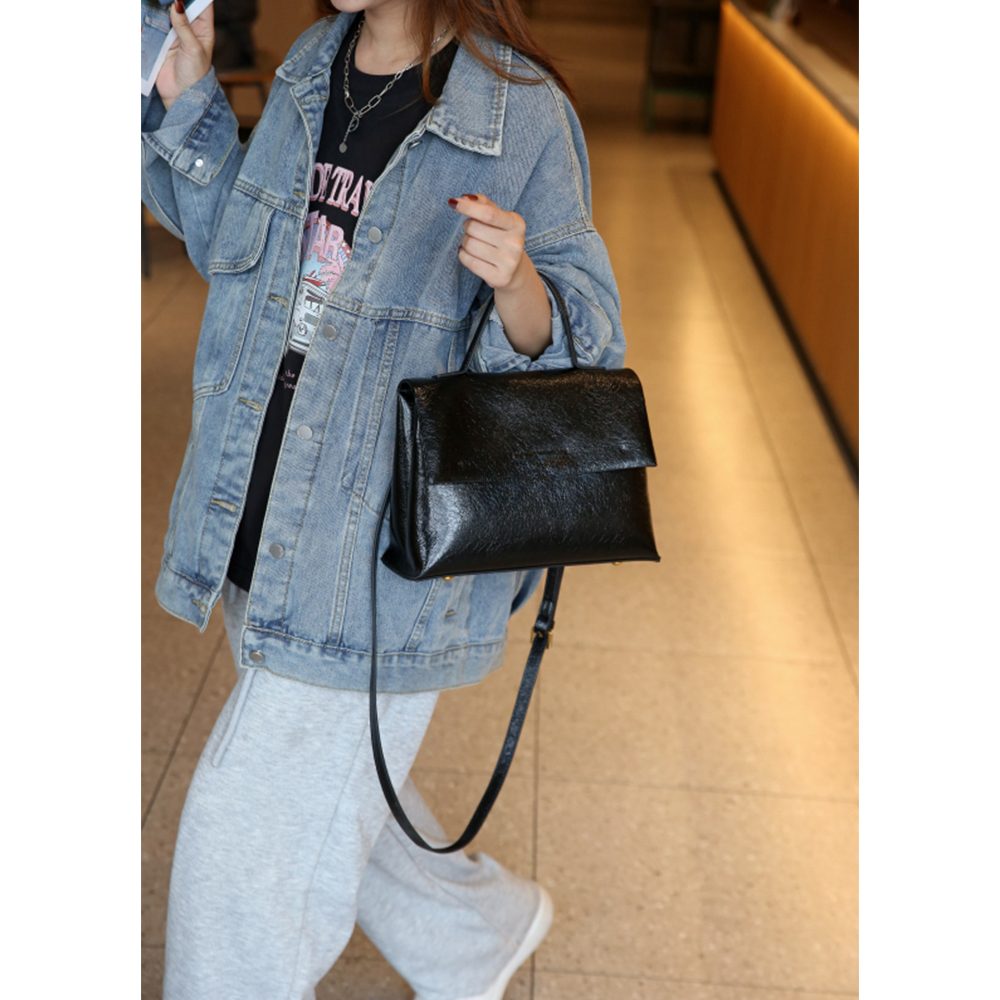 佑一【RAIN.CUN】SKL-6966-黑色轻奢时尚女士包