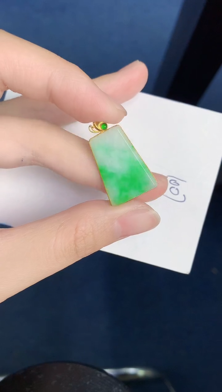 【闪购商品】翡翠颈饰18K金镶嵌0000000001