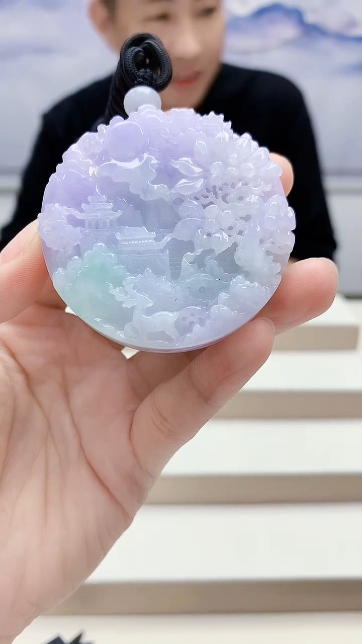 未镶嵌定制翡翠4831lr-毛货挂件15