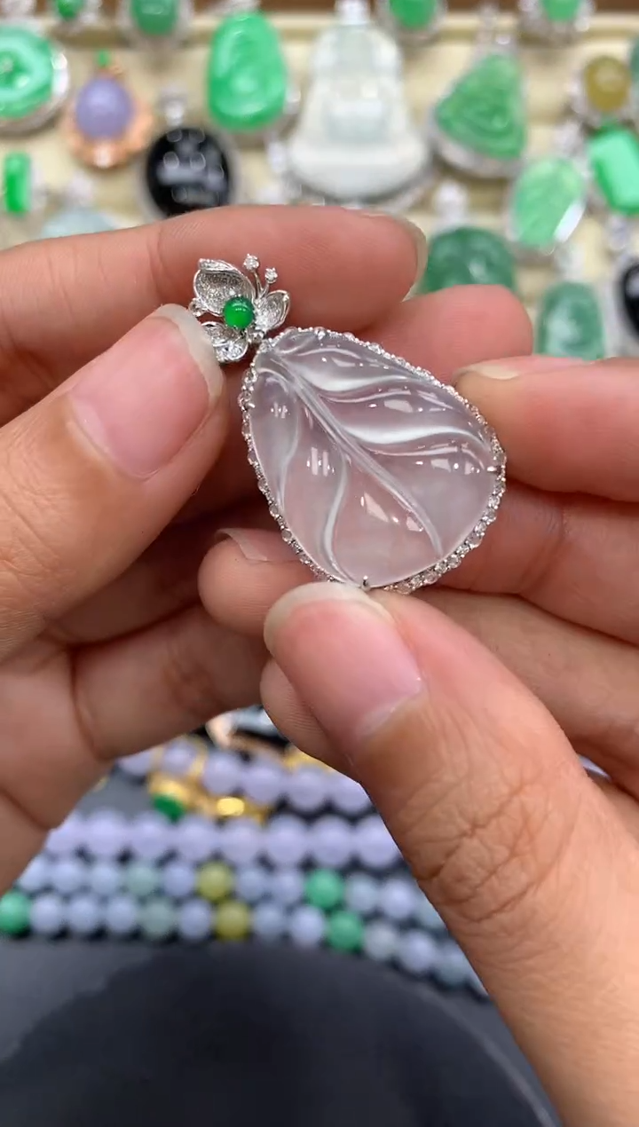 【闪购商品】翡翠颈饰18K金镶嵌358-中国好珍宝