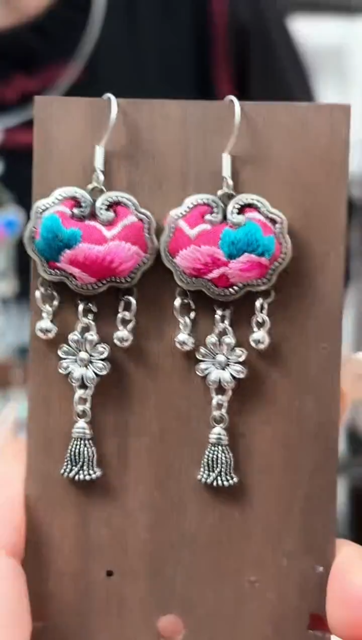 织绣艺枝独绣老绣饰品139