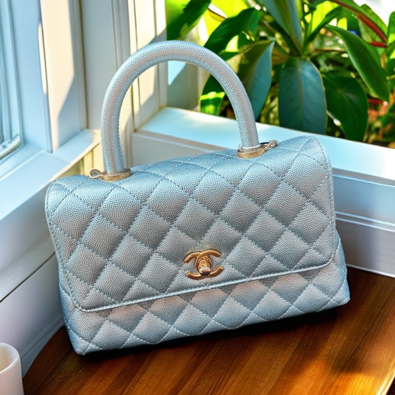 99新 Chanel/香奈儿 多多奢品/香奈儿人鱼姬蓝coco憨豆小号/99新