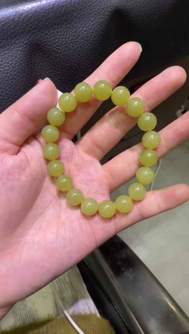 未镶嵌手串和田玉若羌黄口手串 （产地直发）