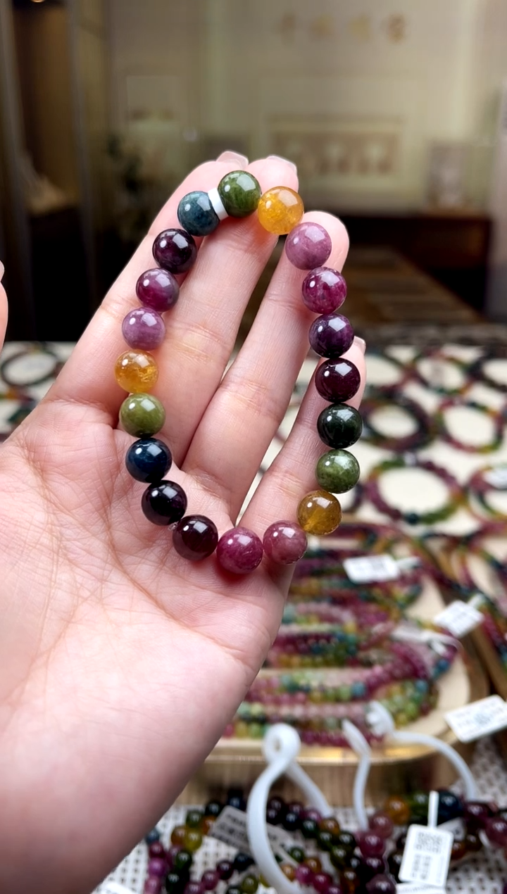 【闪购商品】碧玺/未镶嵌9mm+碧玺单圈多样性发货