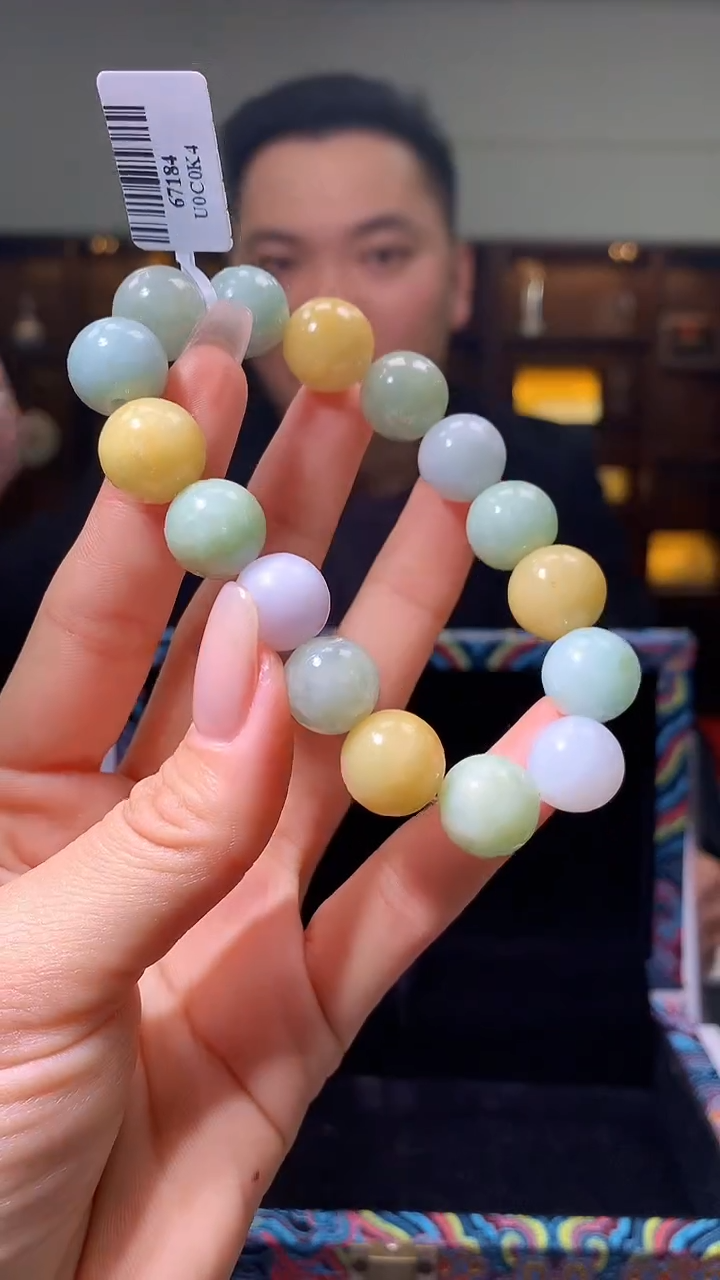 【闪购商品】定制翡翠未镶嵌1057hm-毛货手串20