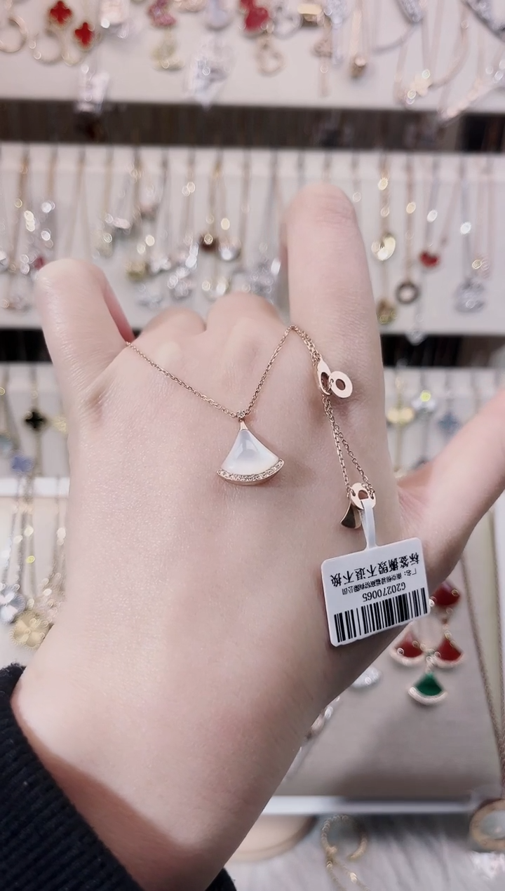 【闪购商品】贝壳（贝母）套链18K金镶嵌18K金镶嵌 K玫