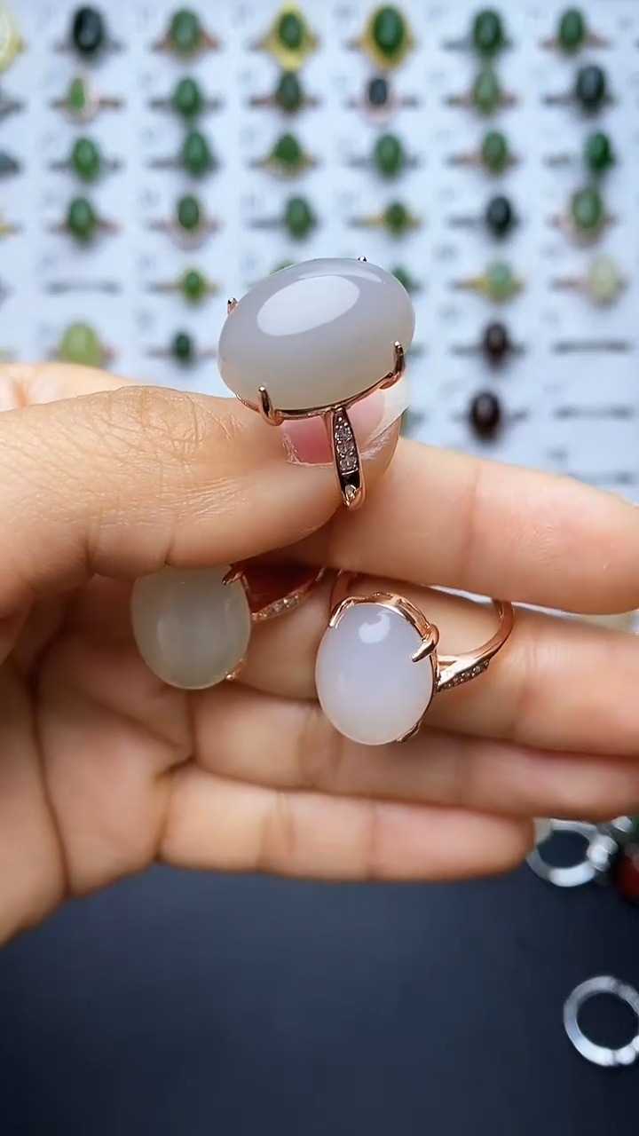 【闪购商品】和田玉戒指未镶嵌1