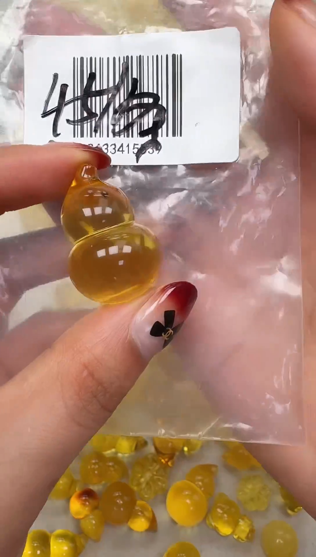 裸石琥珀未镶嵌如图