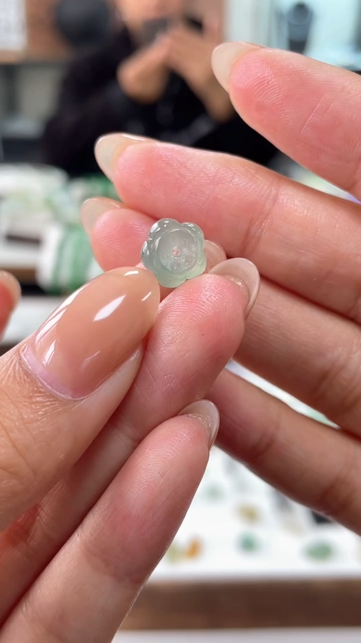 【闪购商品】定制翡翠未镶嵌莲花珠