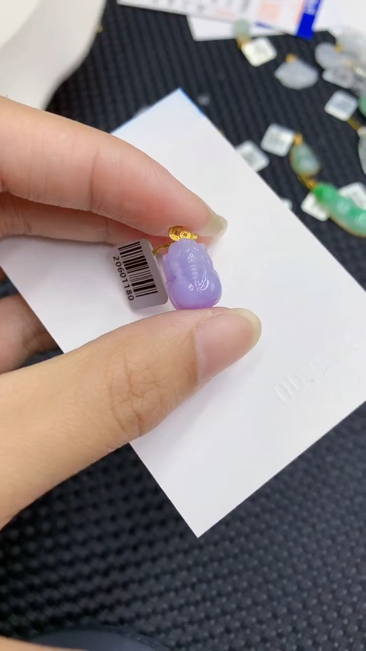 【闪购商品】翡翠颈饰18K金镶嵌            8