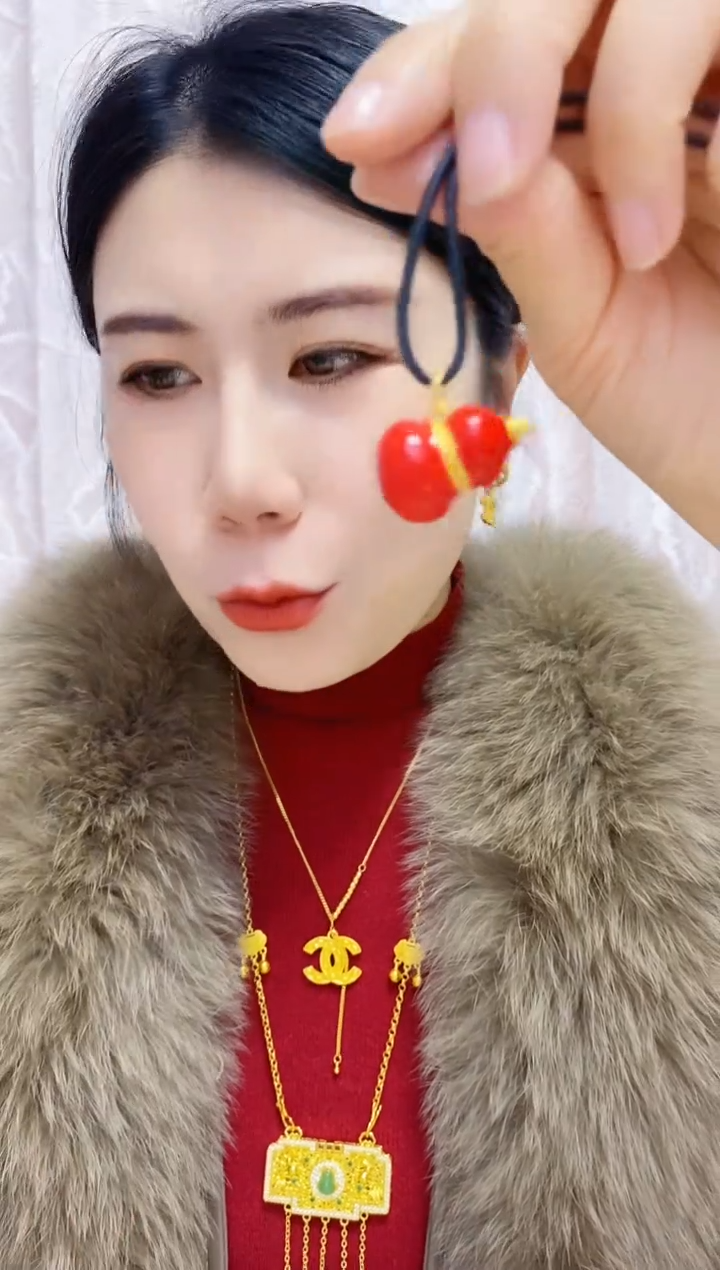 合金无005红葫芦吊坠
