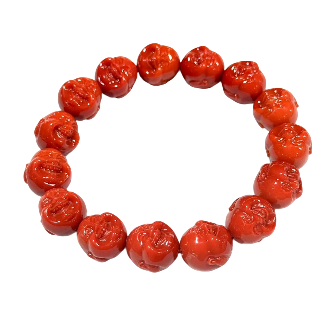 【符老板】s1365-国风气质设计款三姑娘弥勒佛头手串-赠礼盒