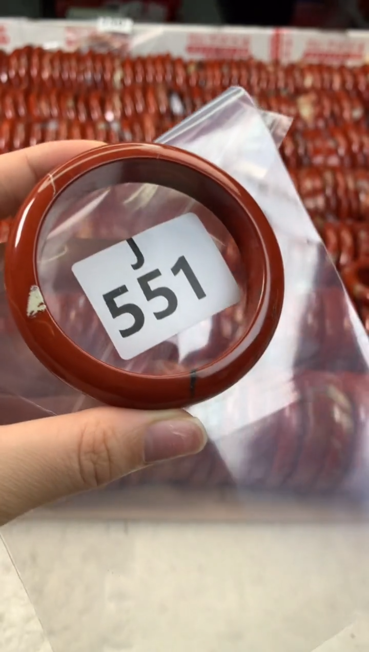 【闪购商品】碧石红碧石手镯J未镶嵌551-57