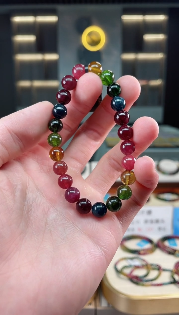 【闪购商品】碧玺收藏级单圈手串8mm+未镶嵌（多样性发一条）xion