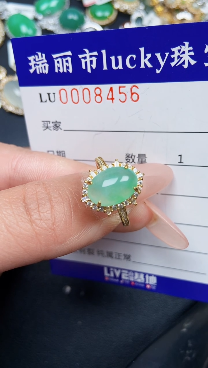 【闪购商品】翡翠颈饰银S925镶嵌8456