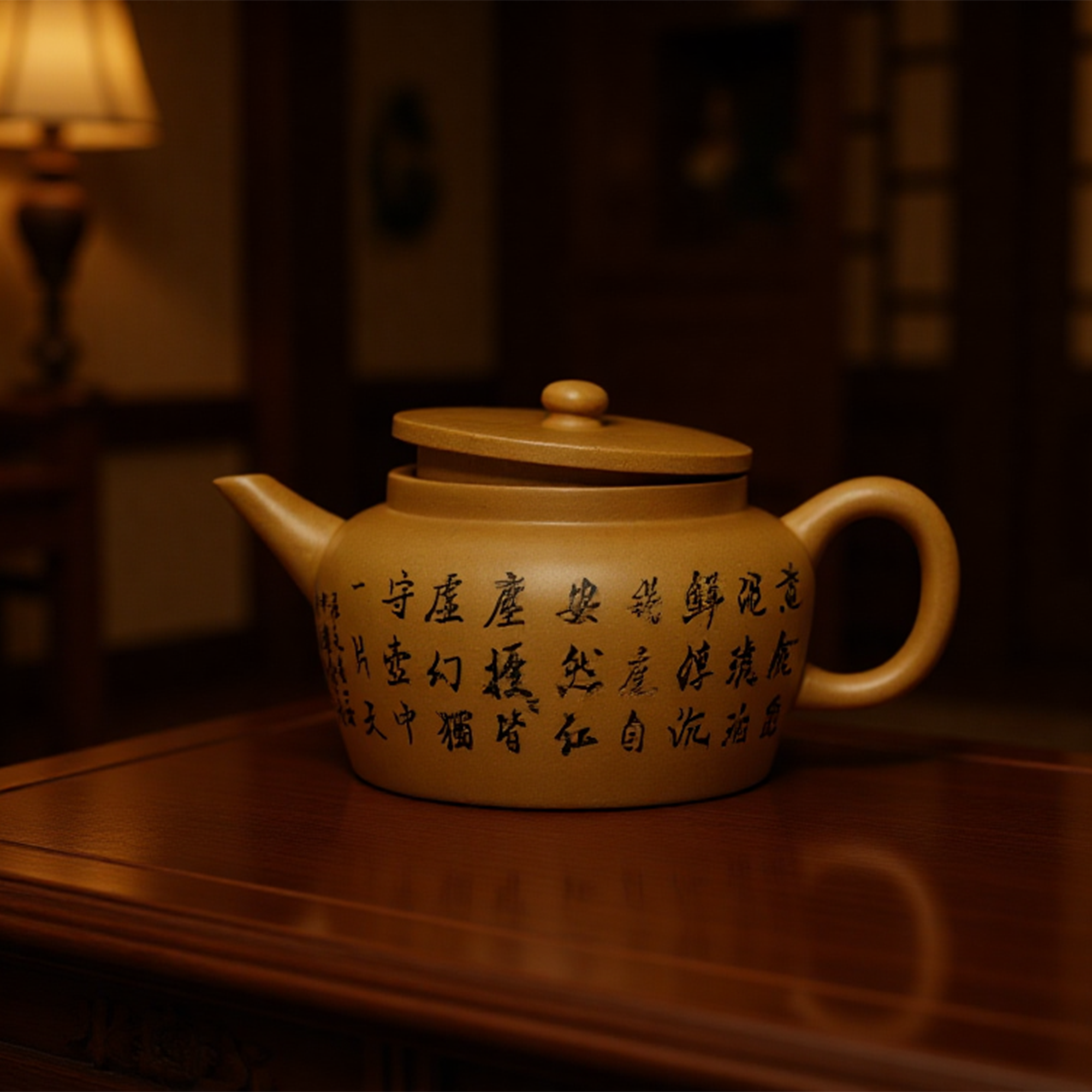 悲鸿紫砂壶黄龙山陈腐黄金段泥中贵族 壶中天地 听风的蚕亲题禅诗