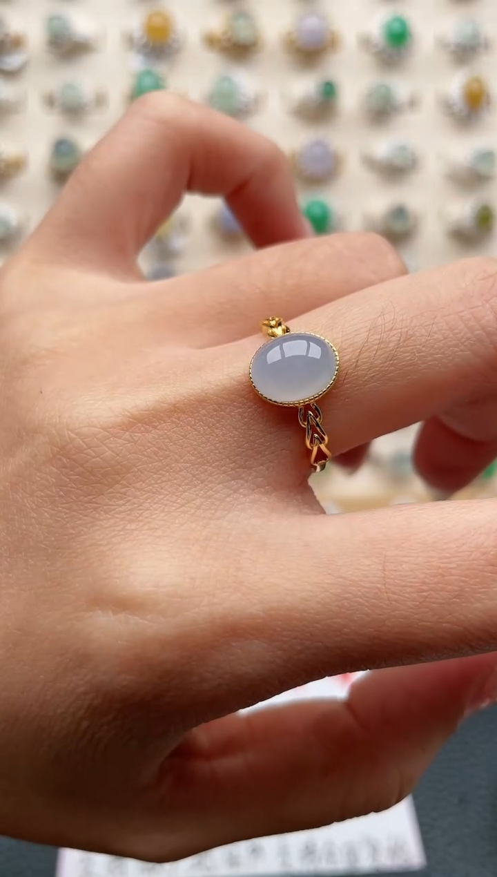 【闪购商品】翡翠戒指银S925镶嵌1111