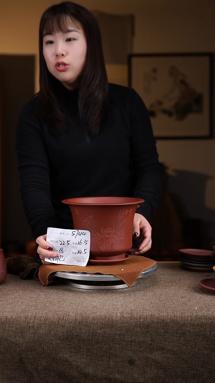 【闪购商品】紫砂花盆紫砂花盆5744+z