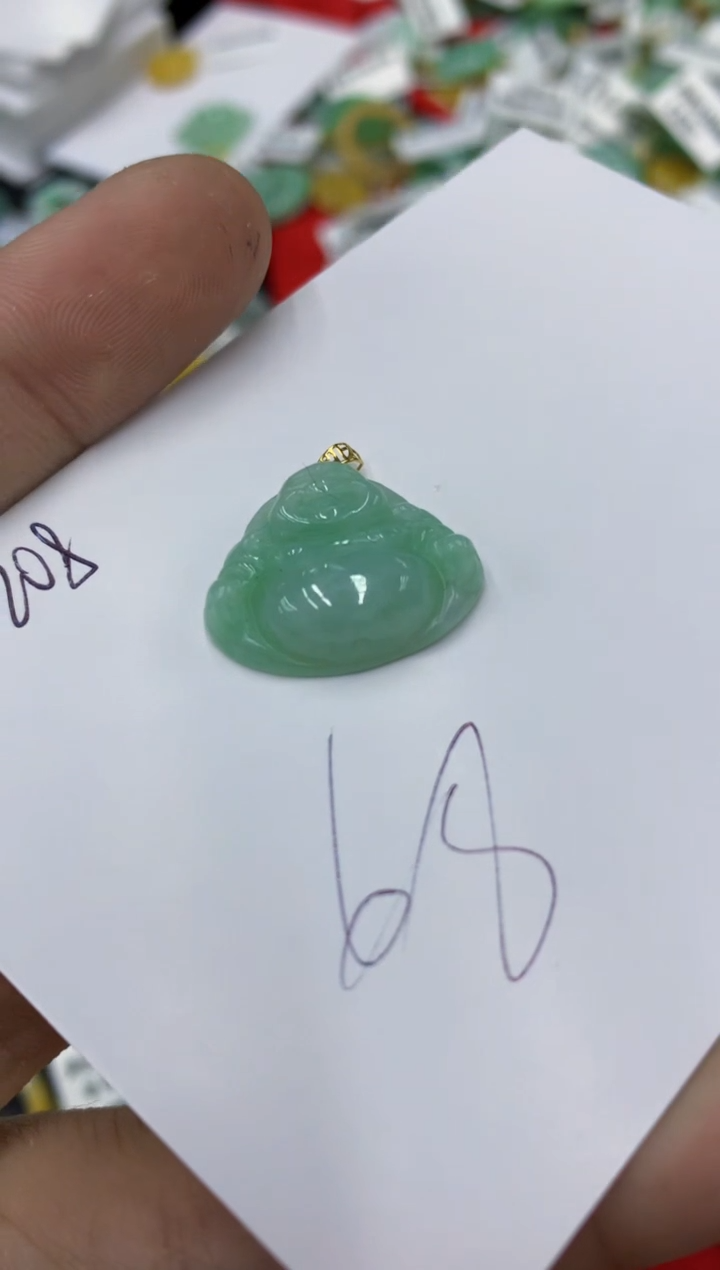 翡翠18K金镶嵌颈饰号链接1111111